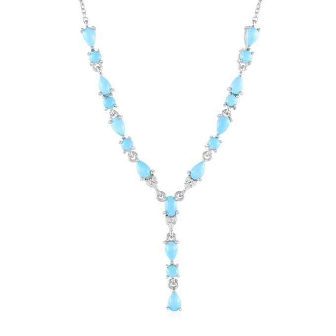 Doornroosje Turquoise Zilveren Ketting