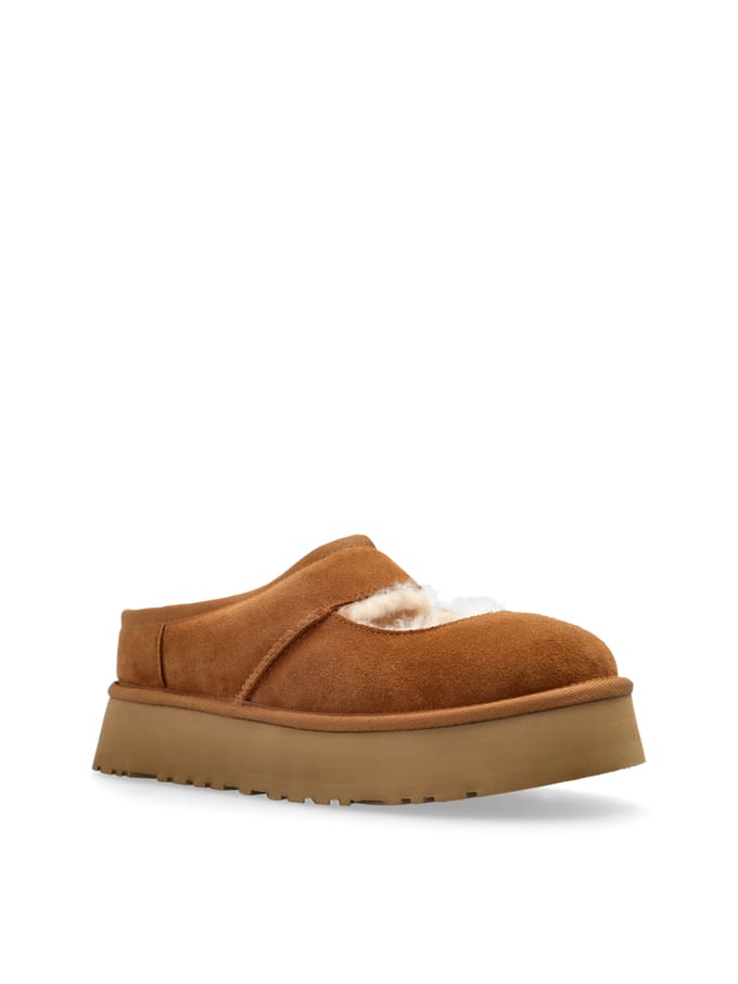 UGG® Bea Mary Jane for Women in Brown, Size 7, Suede/Polyester/Wool