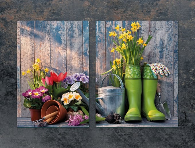TMK ArtDeko - Snijplank van glas - 75x52 cm - Beschermplaat - Hittebestendig