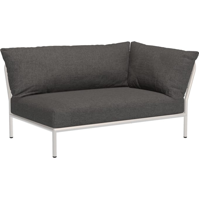 HOUE LEVEL 2 Loungebank Gedempt Wit - Basic - donkergrijs - rechts