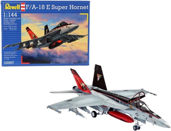 Revell Modelbouwpakket Vliegtuigen - 03997 F/A-18E Super Hornet Plastic - 1:144 - Modelbouw