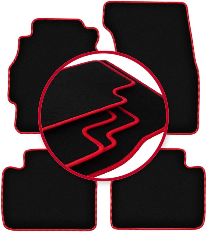 CARLUX-RED automatten voor: Honda Civic VI hatchback 3-deurs (1995-2001)