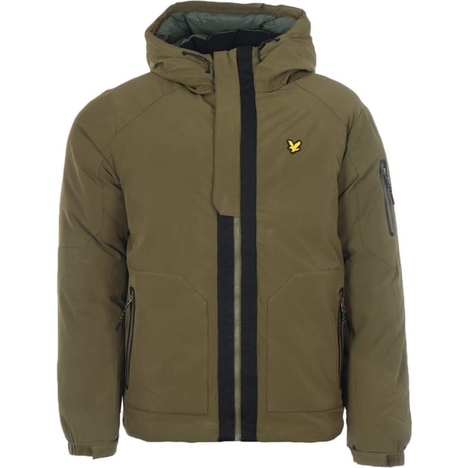 Lyle & Scott bedekkend pufferjack - kaki