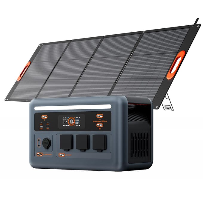 Blackview OSCAL PowerMax 1800W Station d'énergie portable 1024Wh LFP 1*PM200 Plus noir