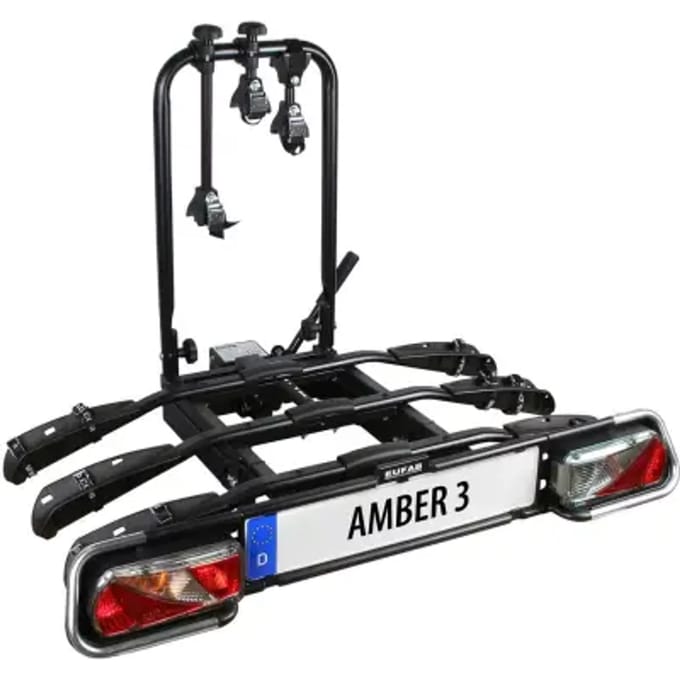 Fietsendrager voor 3 fietsen met kantelbare trekhaak Eufab Amber