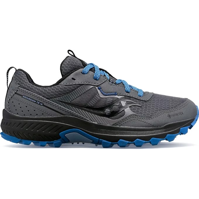 Saucony Excursion TR16 GTX Dames - Sportschoenen - Hardlopen - Trail - donkergrijs