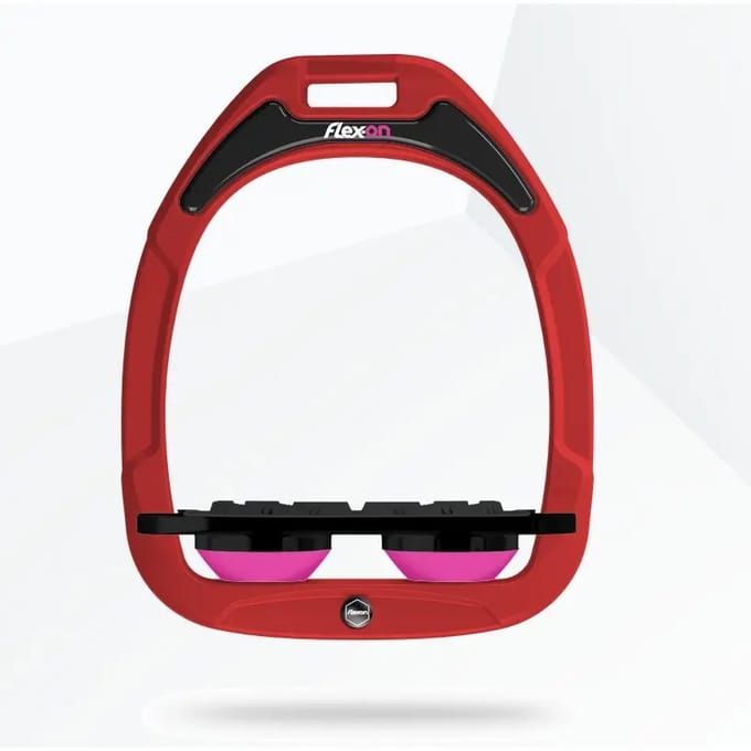 Platte Grip Beugels Rood/Zwart/Roze Flex-On Green Composite