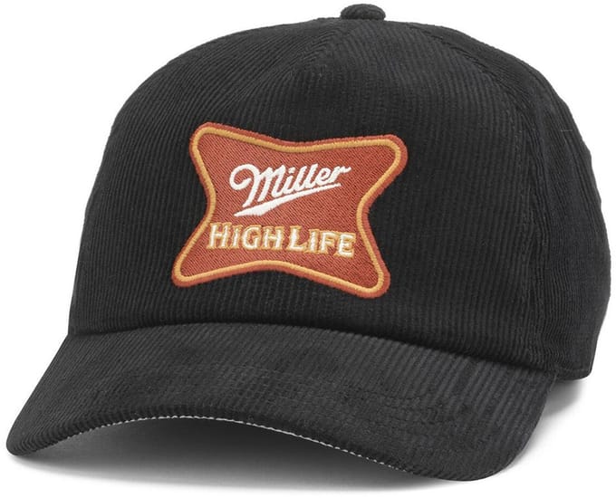 American Needle Roscoe Cord Miller High Life Pet Wit Man