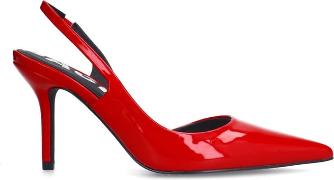 Sacha - Dames - Rode lak slingback pumps - Maat 40