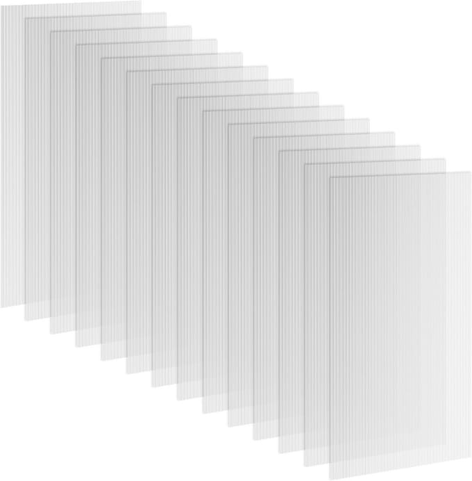 Transparante polycarbonaat honingraatpanelen 4 mm - 14 stuks, UV-bestendig en aanpasbaar