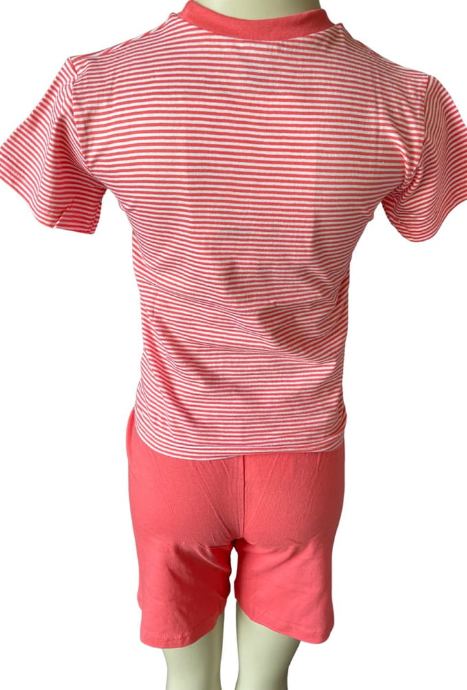 Cocodream Quality - Meisjes licht rode pyjamaset - Maat 92 - Meisjes - Rood -