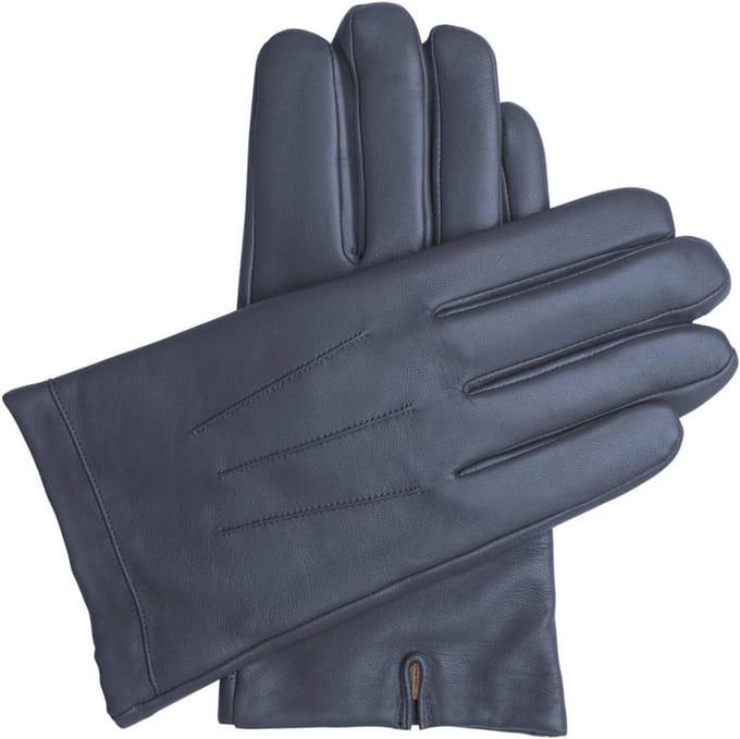 Leren Cashmere Gevoerde Handschoenen voor Heren
