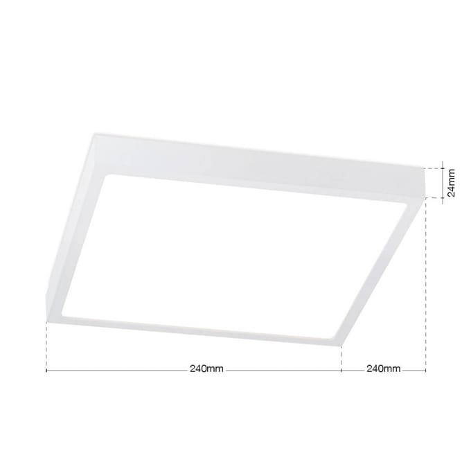 ORION LED plafondlamp Disc, wit, lengte 24 cm, CCT, metaal