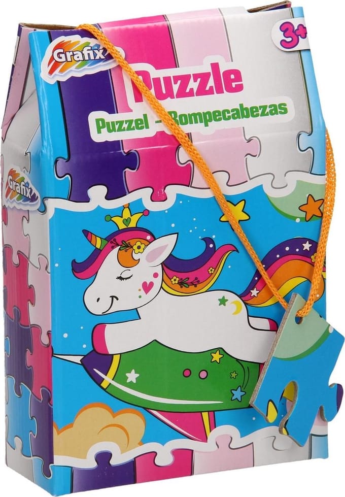 Grafix Kinderenpuzzel - 4 stuks - 30 Stukjes – 27 x 18 cm