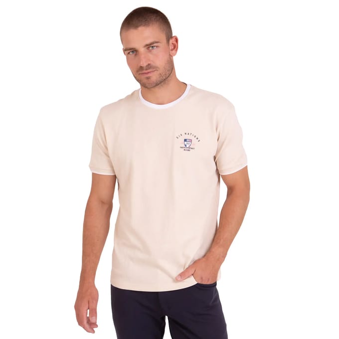 T-shirt met contrasterende boorden Camberabero