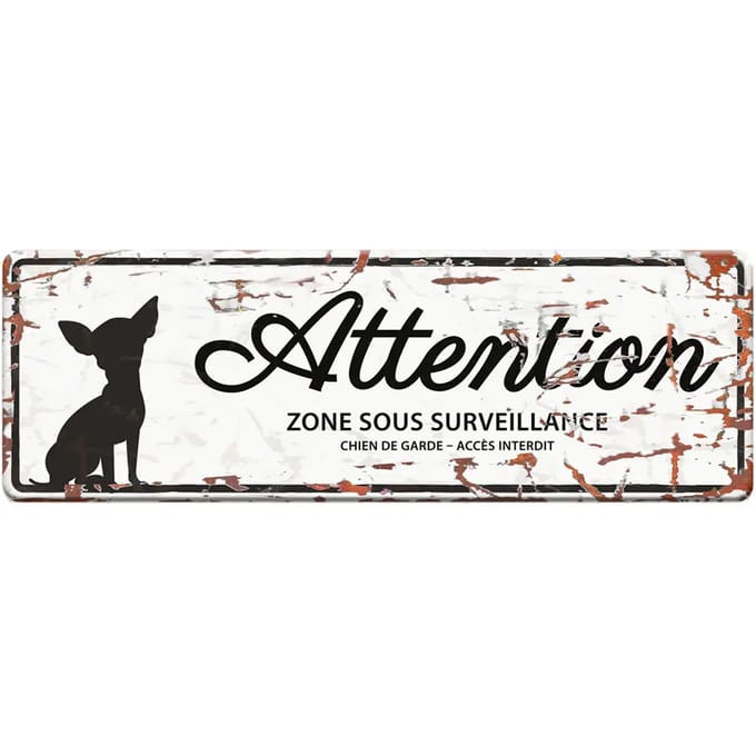 Mini Chihuahua waarschuwingsbord f D&D Home