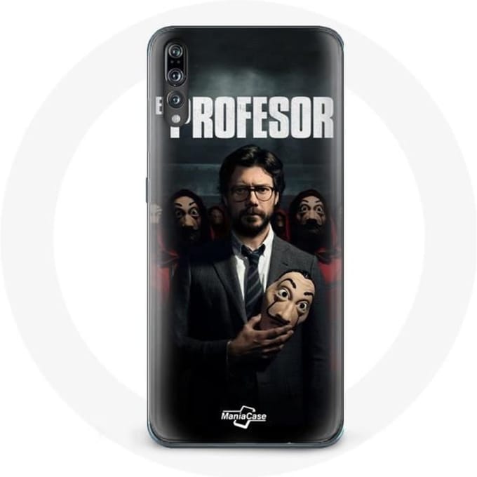 Coque pour Huawei P20 - La Casa De Papel - El Profesor - Souple - Noir - Protection
