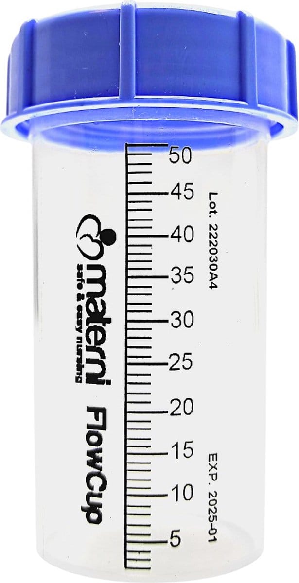 30x Materni Moedermelkflesjes 50 ml met dop tbv borstvoeding