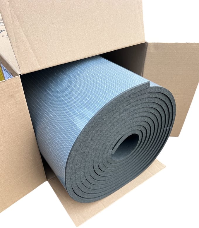 Kaiflex ST 19mm dik, zelfklevend, rol: 1m breed en 6m lang (6m2)
