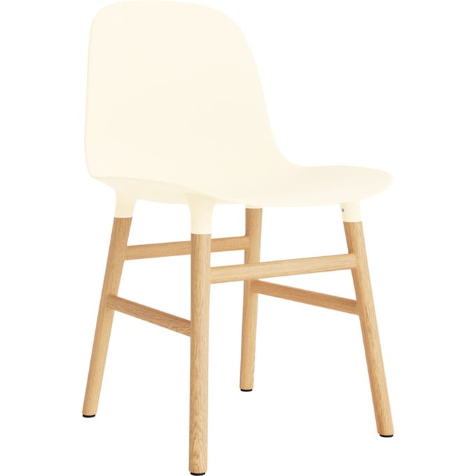 Normann Copenhagen Form stoel met houten frame - NormannCopenhagenFormCream - eiken