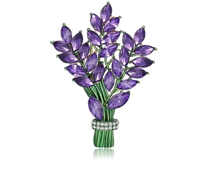 SPHProducts - Sierlijke broche - Lavendel broche pin - Hypoallergene