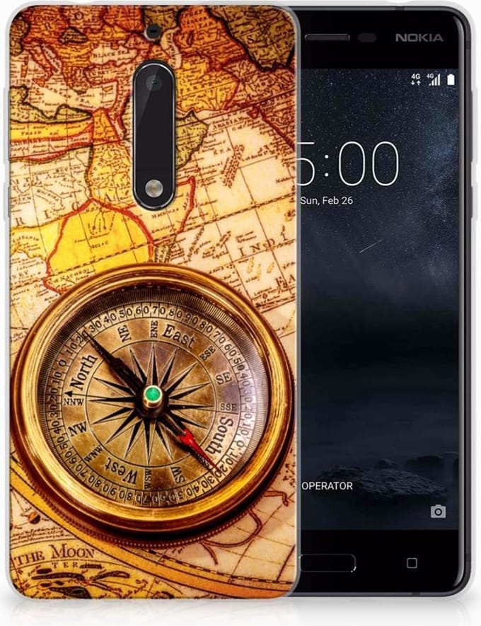 Nokia 5 Siliconen Back Cover Kompas