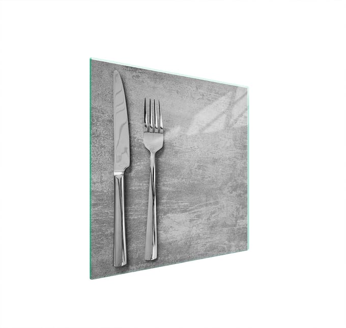 TMK ArtDeko Serie - Beschermplaat - 50x52 cm - Hittebestendig - Hartglas
