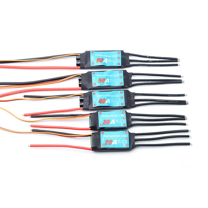 60A borstelloze ESC bidirectionele elektronische snelheidsregelaar voor RC-auto, boot, afstandsbediening, schip 30A