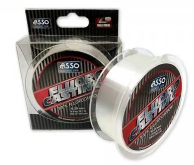 Asso Casting 150 M Flurocarbon Transparant 0.210 mm