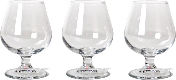 Gerimport Cognac glazen - 3x - 250 ml - glas - cognacglazen/likeurglazen - likeur