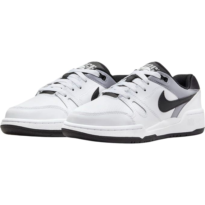 Nike Full Force Low GS Wit Zwart Kindersneakers Pewter FV5929-101 32 white