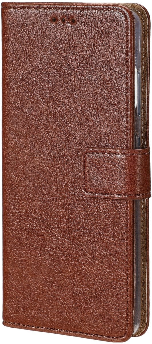 Rixus Bookcase For Apple iPhone 13 Mini Brown
