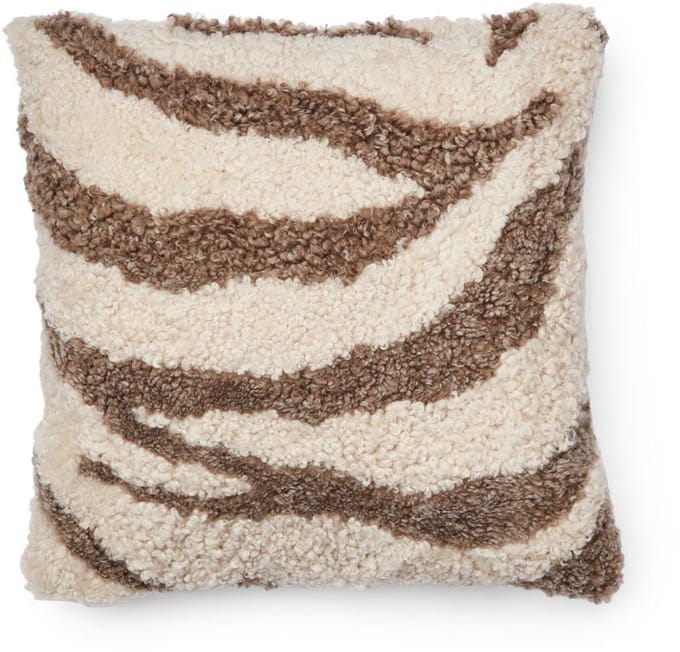 Sheepskin House - Zebra Kussen - Dubbelzijdig - 60x60 cm