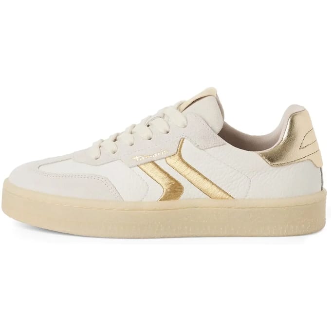 Tamaris Tamaris Sneakers wit Suède