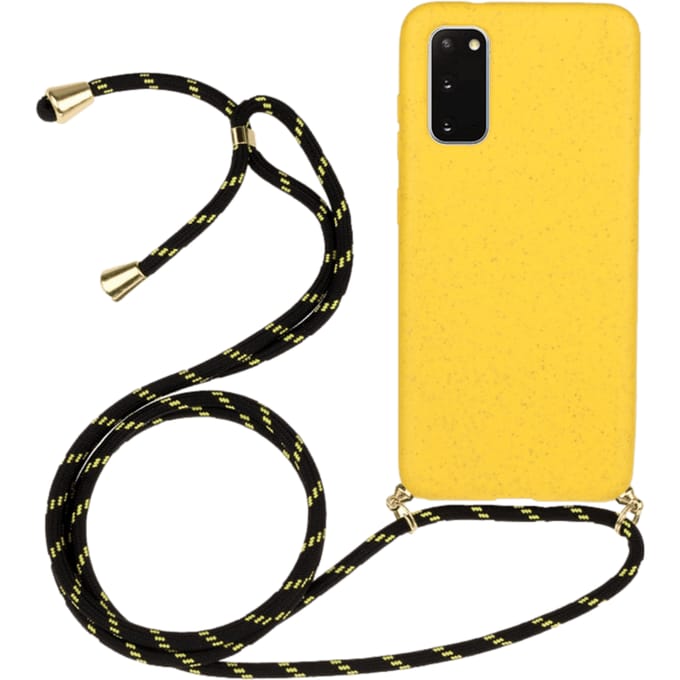 Mocaa Samsung Galaxy S20 Telefoonhoesje met Koord Geel