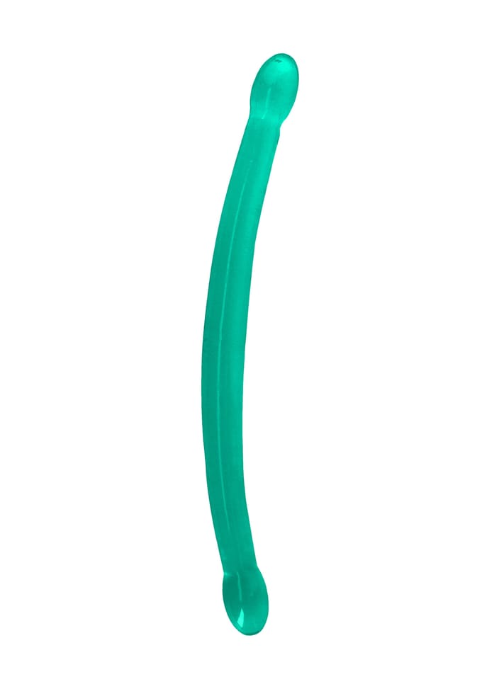 RealRock by Shots Niet-realistische dubbele dildo's - 17 / 42 cm - Turquoise