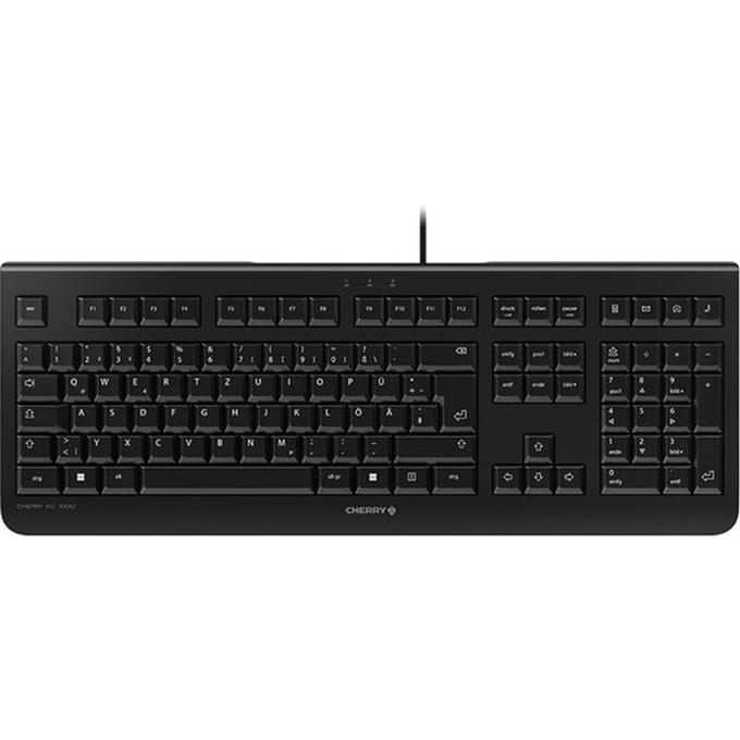 CHERRY KC 1000 toetsenbord USB QWERTZ Duits Zwart