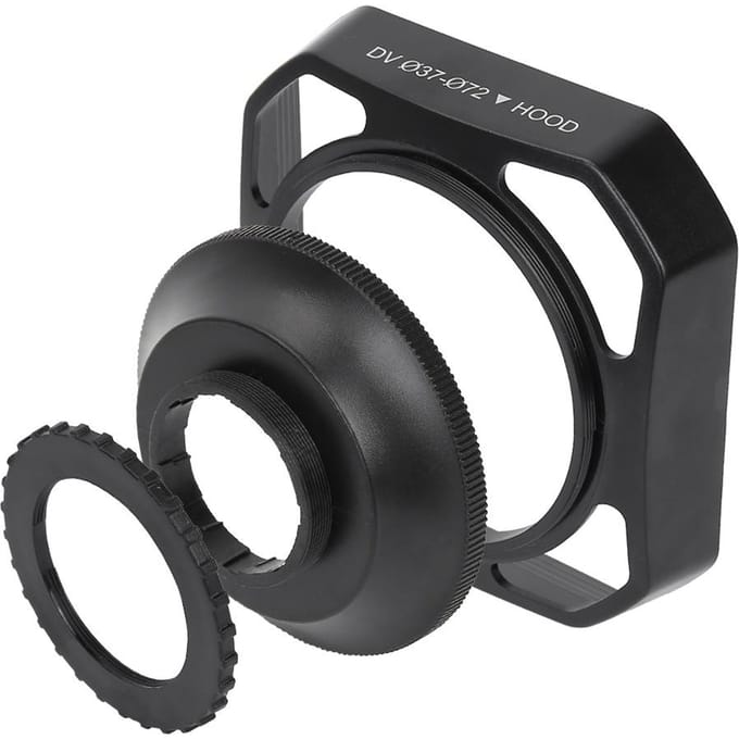 37mm72mm DV Camera Zonnekap, Onnodig Lichtstopper gray