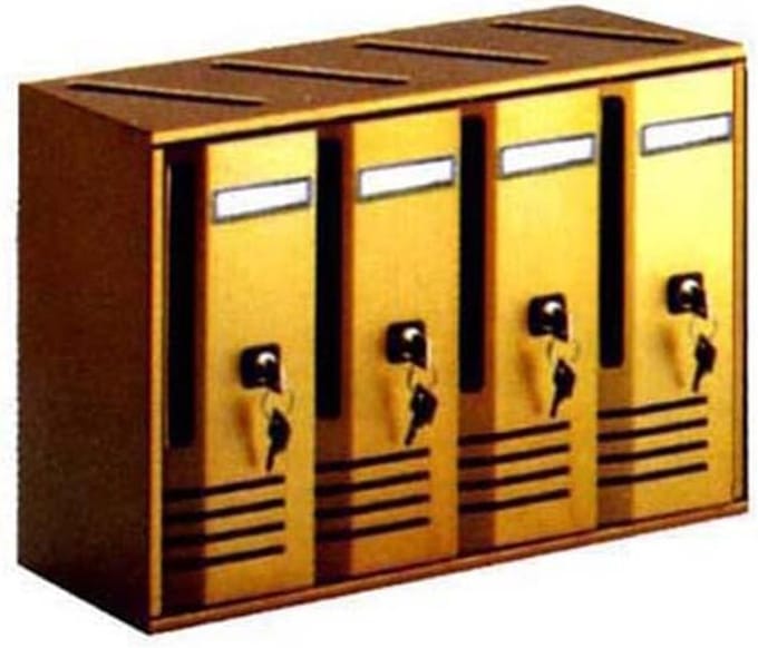 Brievenbus - Postbak - Veilige Post Ontvangst - Afsluitbaar - 6 Elementen - Zwart