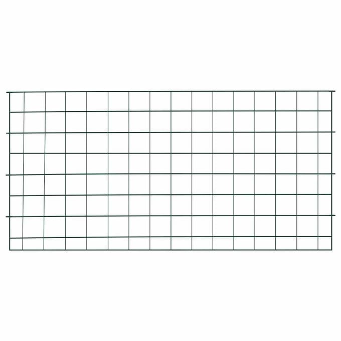 vidaXL - Vijverhekset - 5 - st - 100 - x - 50 - cm - Staal - Groen