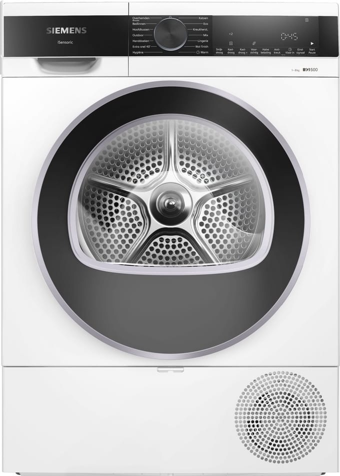 Siemens WQ33G2DCNL - iQ500 - Wasdroger - Warmtepompdroger - 8 kg - Stil - speedPack - autoDry