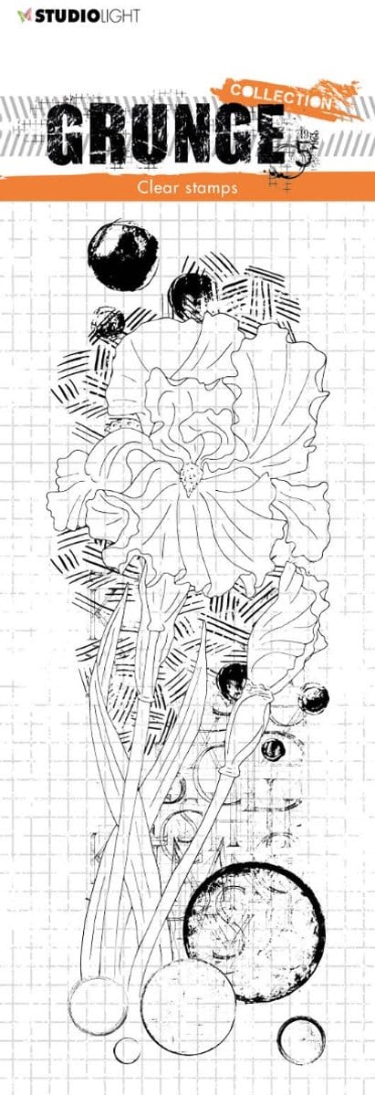 Studio Light Grunge collection clear stempel Iris