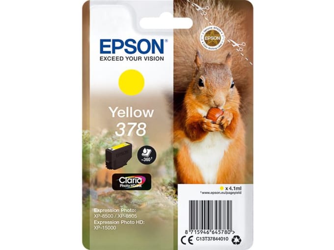 Epson 378 (C13T37844010) Inktcartridge Geel