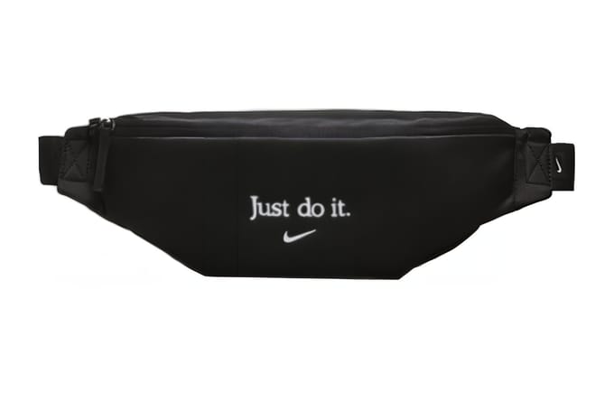 Nike Polyester Buiktas Normaal Unisex Zwart Met Witte Borduurwerk BA5781-010 black