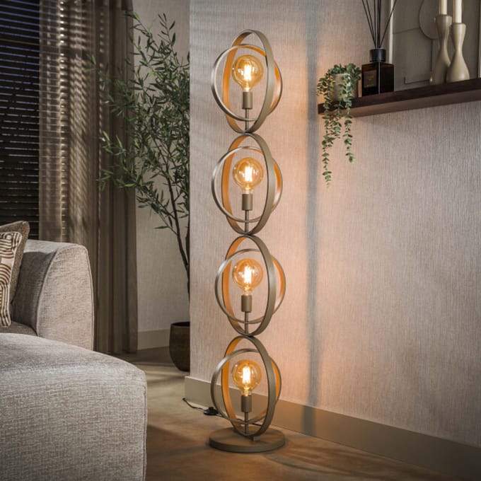 Hoyz vloerlamp turn around 4-lichts -