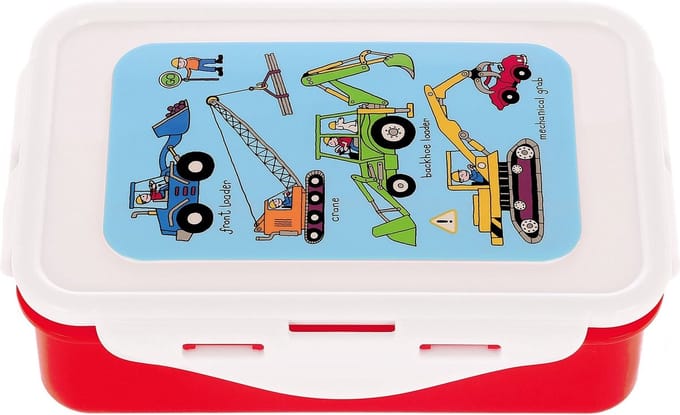 Tractor werkvoertuigen klein lunchboxje (17 x 11 x 5 cm) - Tyrrell Katz