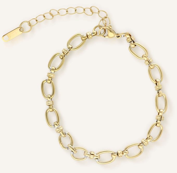 Notre-V Bracelet Chain Sieraden Dames - Goudkleurig - Maat ONESIZE