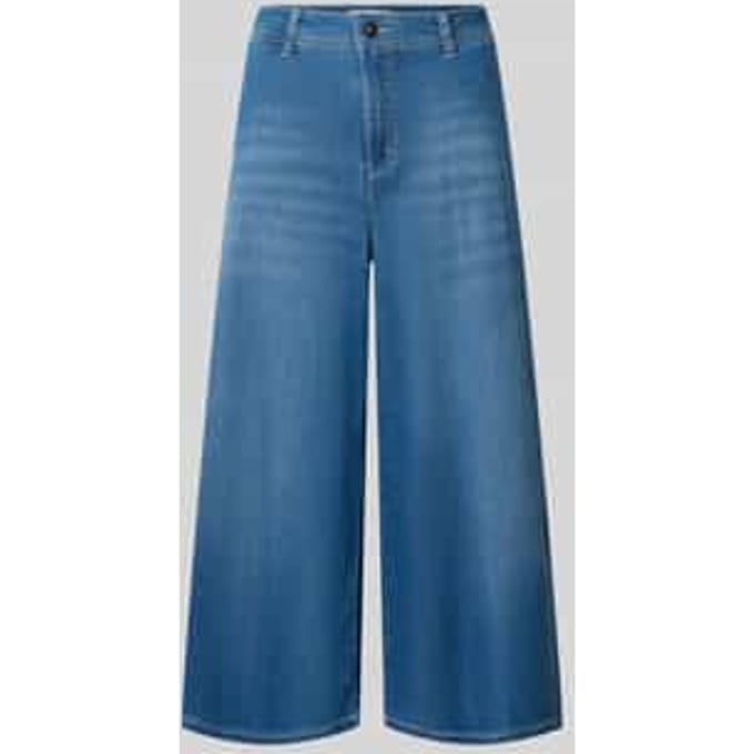 wide fit jeans in verkorte pasvorm model 'Ella'
