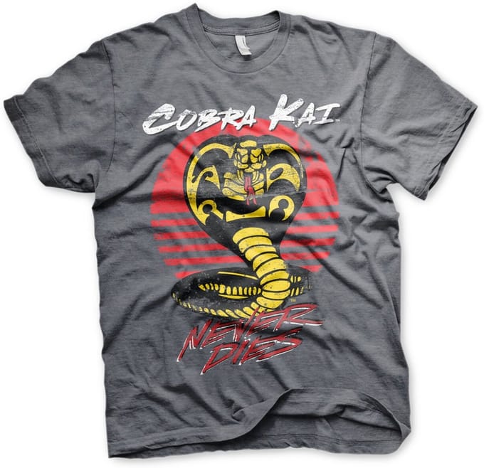 Cobra Kai Never Dies T-shirt Dark-Heather