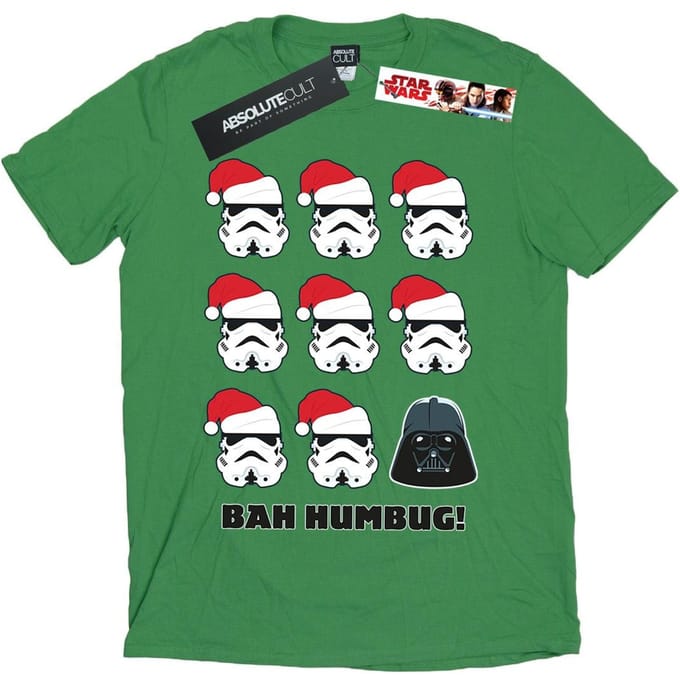 Star Wars Heren Kerstmis Humbug T-Shirt (Iers Groen)